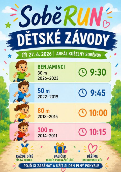 Dobročinný běh SoběRUN 2026